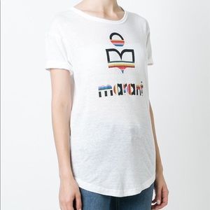 Isabel Marant White linen 'Kolda' T-shirt